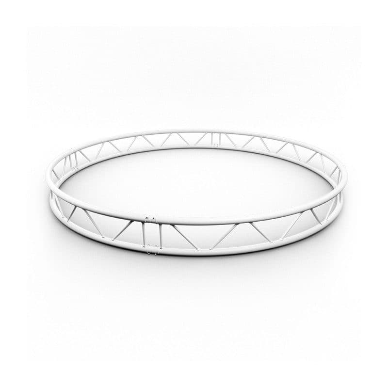 Traliccio doppio tondo verticale Ø3m, tubi 290mm, 4 parti, bianco - CONTESTAGE HIT-H11441