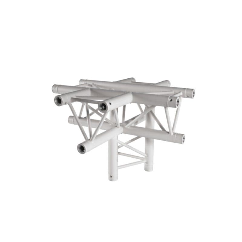 Traliccio triangolare 290 mm giunto angolare 4 vie 90° vertice basso bianco - CONTESTAGE HIT-H11477