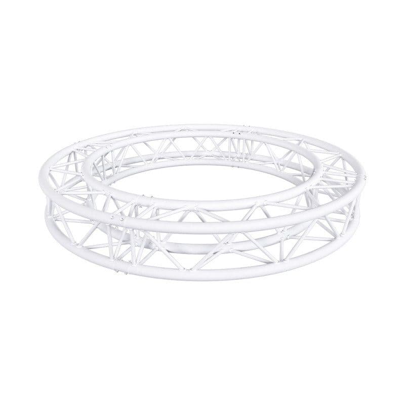 Traliccio quadruplo tondo Ø2m, tubi 290mm, 4 parti, bianco - CONTESTAGE HIT-H11505