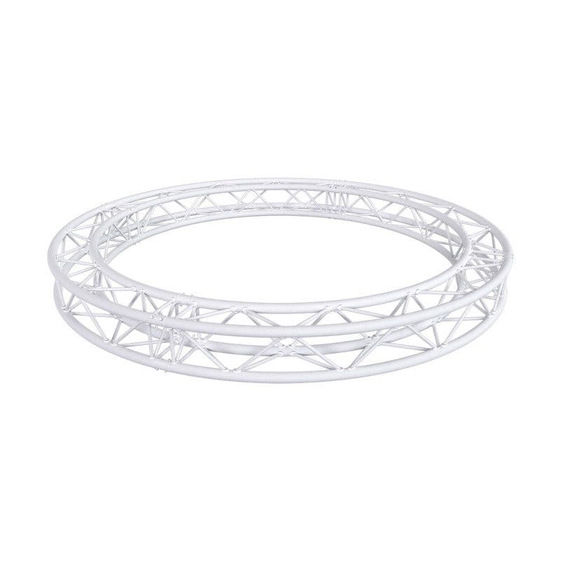 Traliccio quadruplo tondo Ø3m, tubi 290mm, 4 parti, bianco - CONTESTAGE HIT-H11506