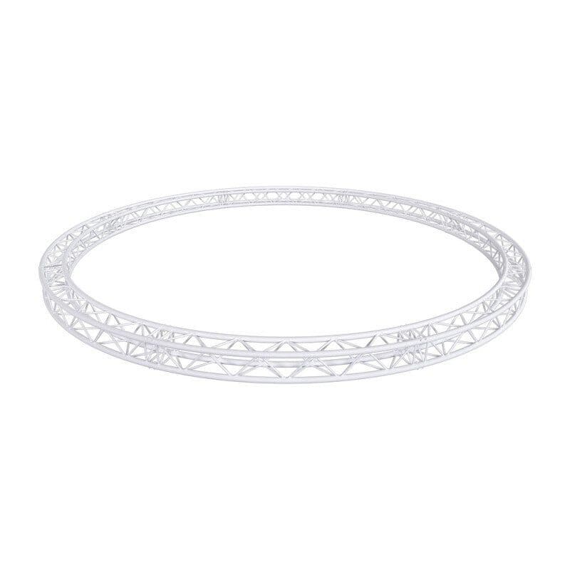 Traliccio quadruplo tondo Ø6m, tubi 290mm, 8 parti, bianco - CONTESTAGE HIT-H11508