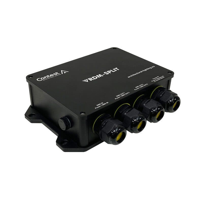 Splitter DMX RDM 1 ingresso 2 uscite IP66 Power/DMX VRDM-SPLIT - CONTEST HIT-H11546
