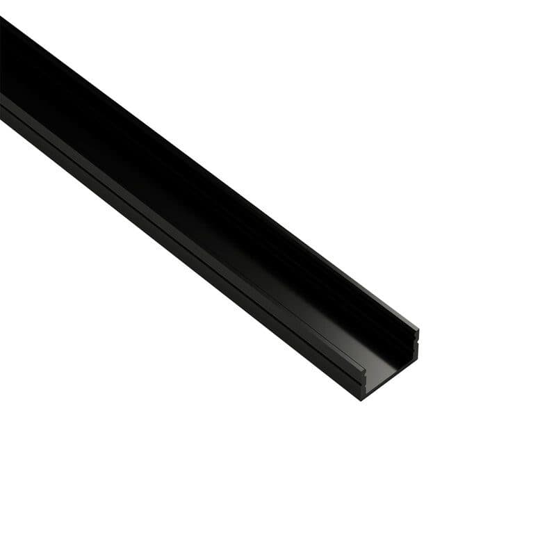 Profilo alluminio da incasso 11x20mm, 2m nero - CONTEST HIT-H11686