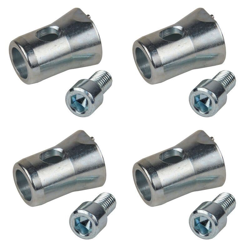 Set 4 semi-manicotti conici alluminio per travi QUA29/QUATRO29/QUATRO39 - CONTESTAGE HIT-H11906