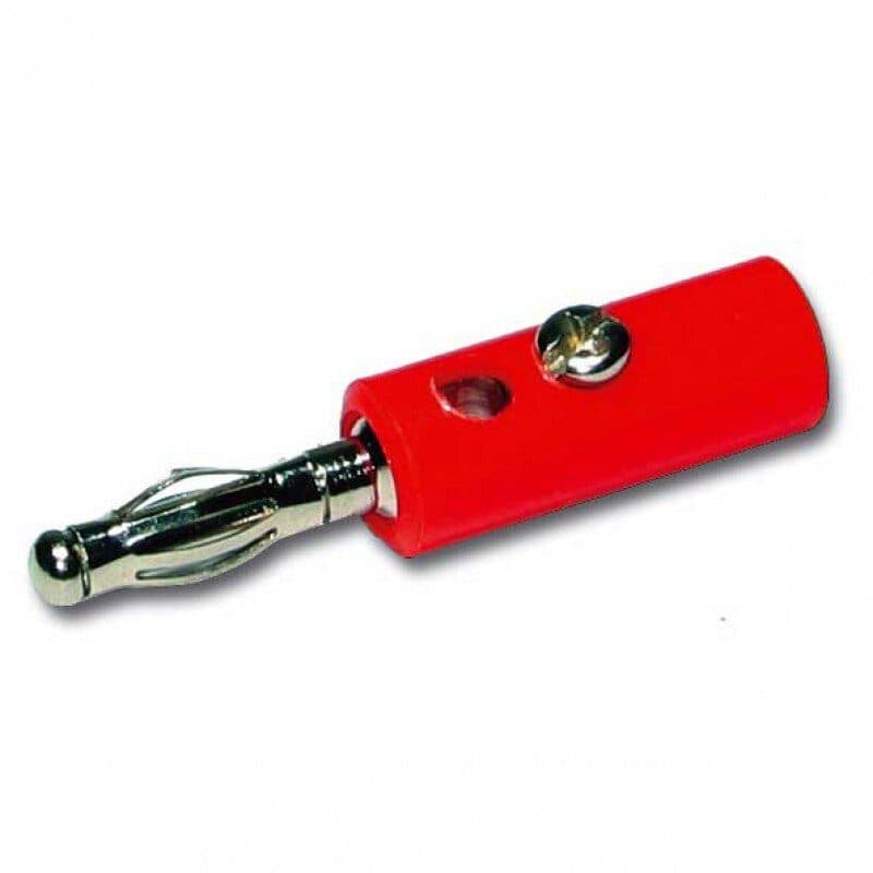 Connettore banana maschio rosso - Audiophony HIT-H1652