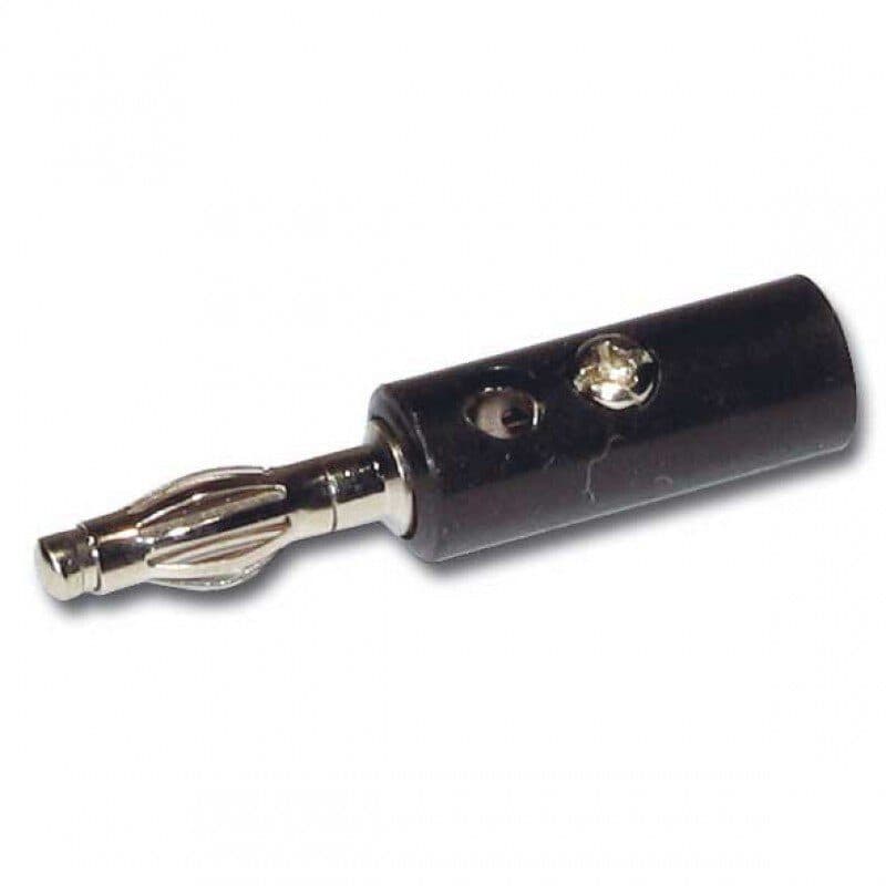 Connettore banana maschio nero - Audiophony HIT-H1653