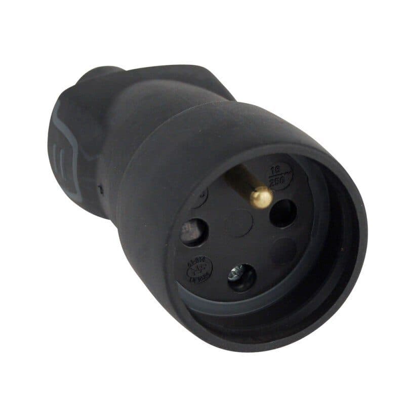 Presa di rete francese in gomma 2P+G - AUDIOPHONY HIT-H1807