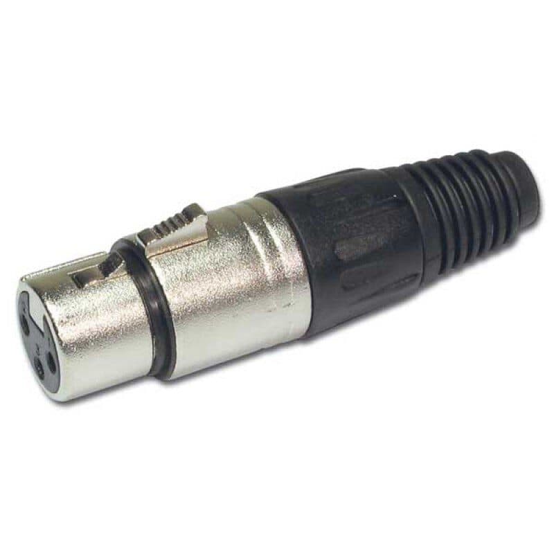 Connettore XLR3 femmina cromato - AUDIOPHONY HIT-H2487