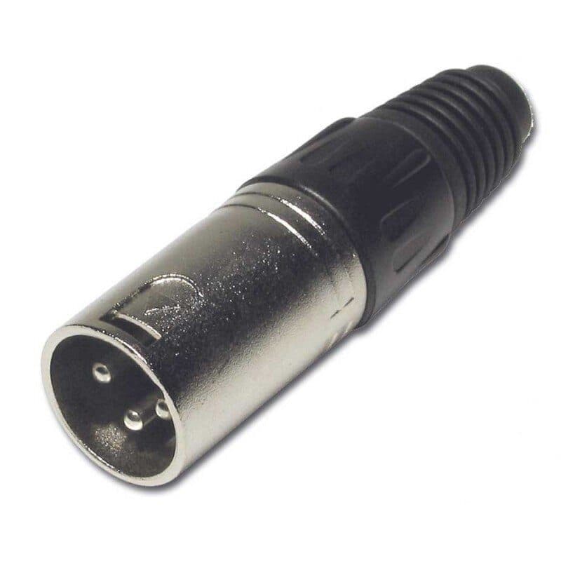 Connettore XLR3 maschio cromato - AUDIOPHONY HIT-H2488