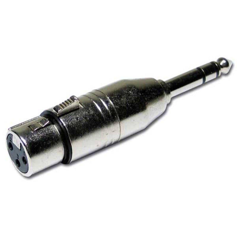 Adattatore XLR3 femmina a TRS 6,35 mm maschio - Audiophony HIT-H6561