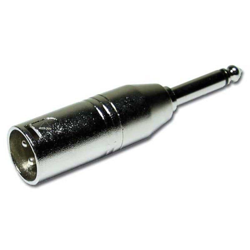 Adattatore XLR3-M a jack 6,35 mm in metallo - Audiophony HIT-H6562
