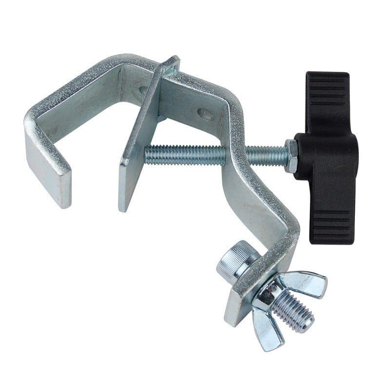 Morsetto a gancio per proiettore tubo 30-50 mm argento - CONTESTAGE HIT-H7835