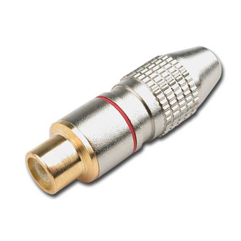 Connettore RCA femmina rosso per cavo professionale - AUDIOPHONY HIT-H7942