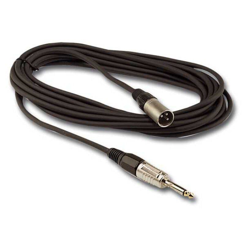 Cavo microfonico XLR3-M - jack 6,35 mm TS 6 m - Audiophony HIT-H7957