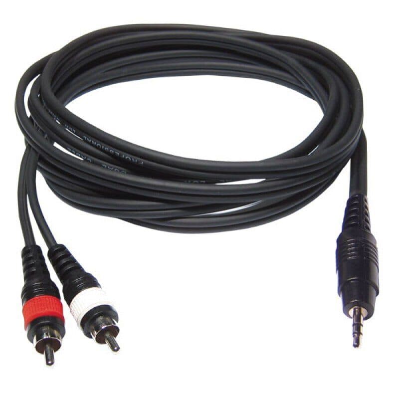Cavo stereo RCA maschio a TRS 3,5 mm maschio 3 m - Audiophony HIT-H8018