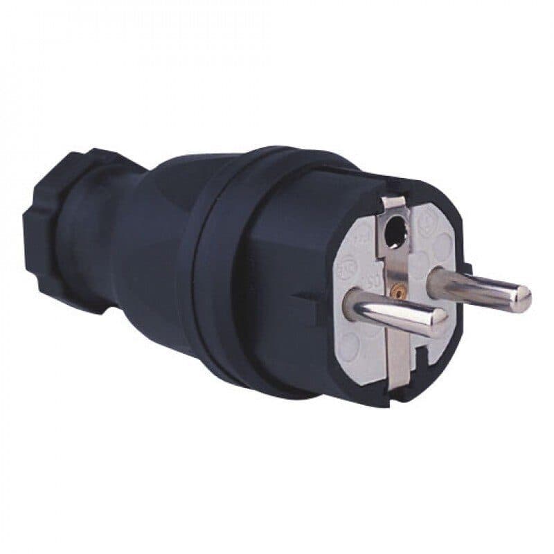 Spinotto Schuko in gomma IP44 - AUDIOPHONY HIT-H8131