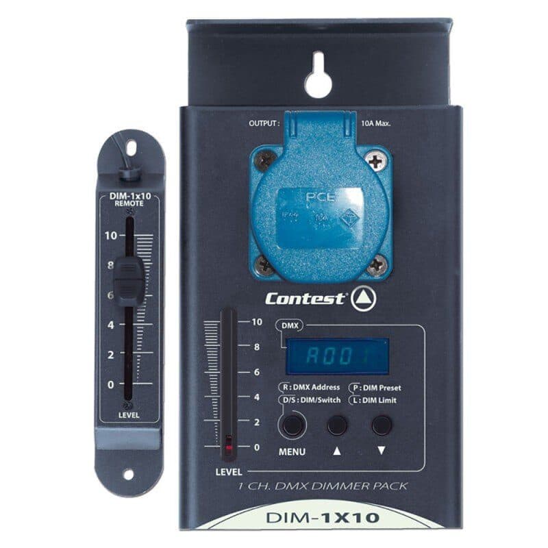 Centralina dimmer/switch DMX DIM-1X10 1x10A XLR - CONTEST HIT-H9061