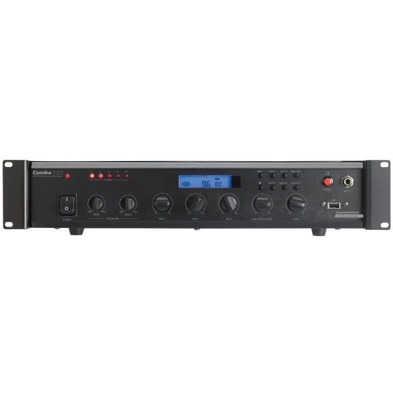 Amplificatore mixer sintonizzatore 130W 5 canali rack 19" - AUDIOPHONY PA HIT-H9750