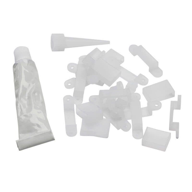 Kit fissaggio TAPEFIX65 cinturini cappucci guaina silicone - CONTEST HIT-H9883
