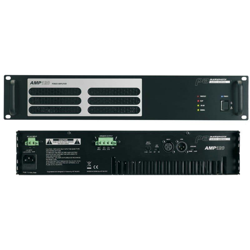 Amplificatore 120W 70/100V 8Ω rack 19" - AUDIOPHONY PA HIT-H9903