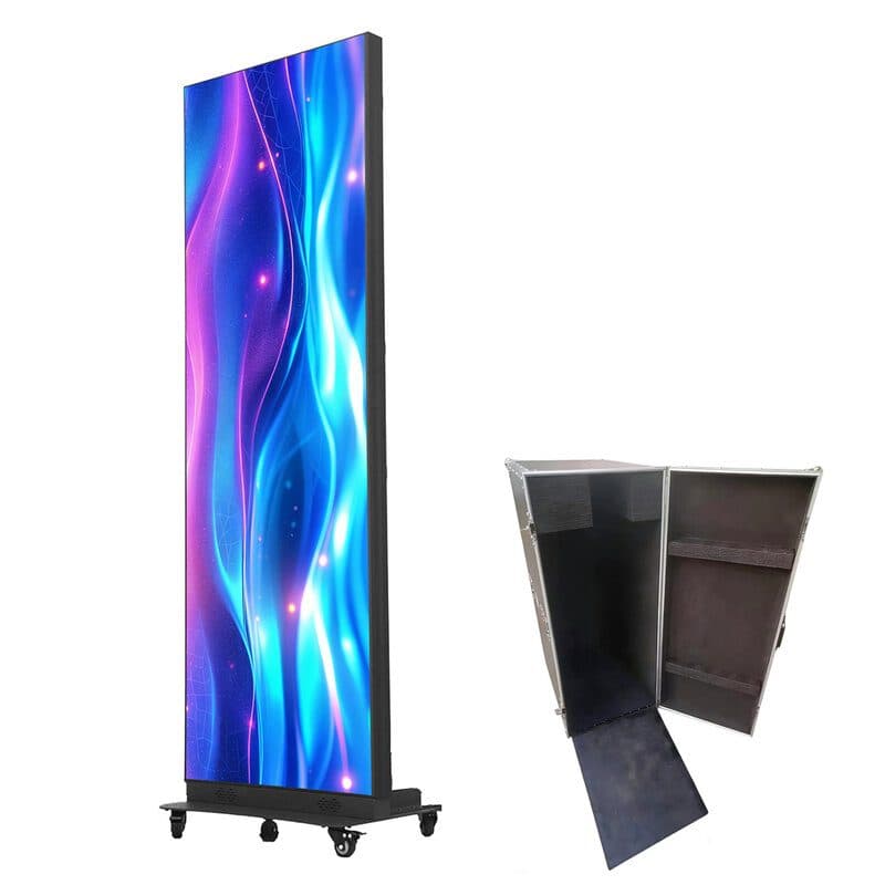Totem LED pieghevole indoor P2.5 GOB flight case - EGO DISPLAY LED-TOTEM01-P2.5I-F