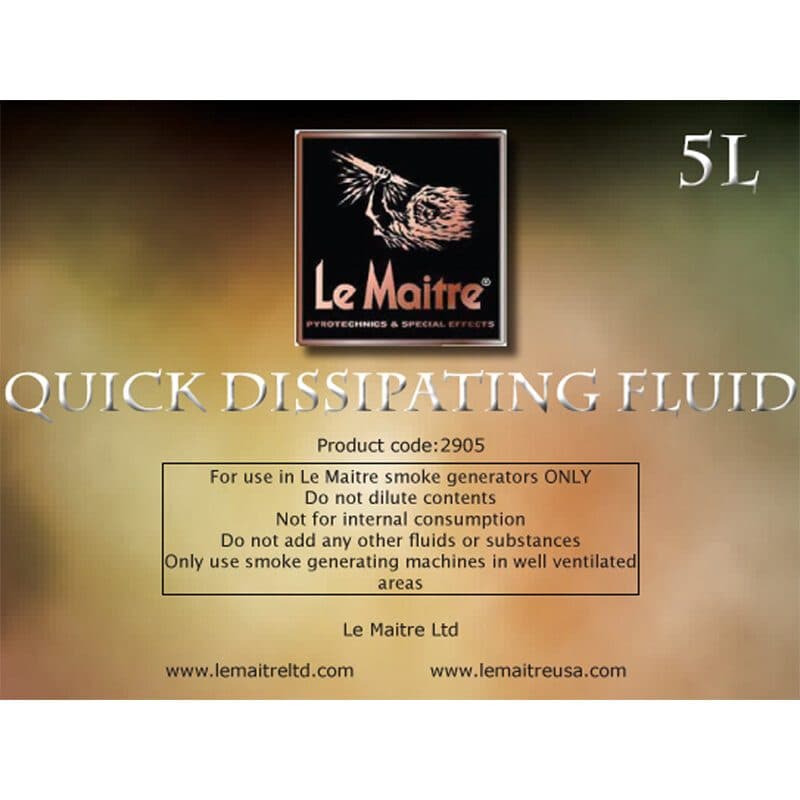 Liquido fumo dissipazione rapida, tanica 5L - LE MAITRE LEM-2905-5L