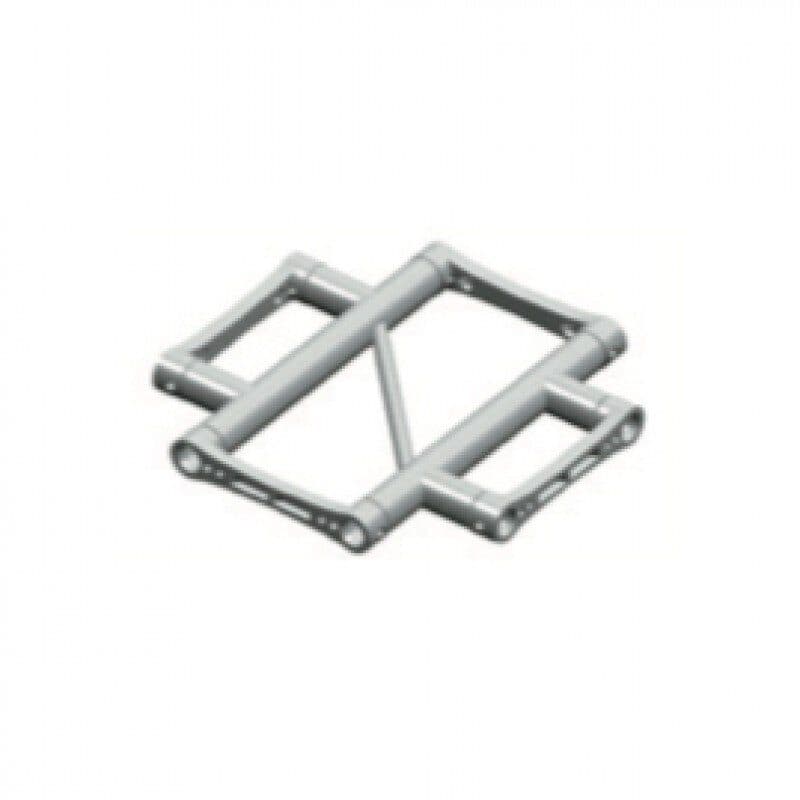 Angolo truss sezione piatta 25cm 4 vie a X orizzontale - LITEC LIT-FX25SAX4NP