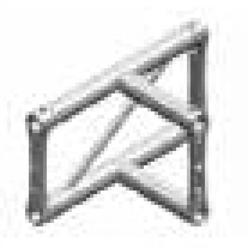Raccordo a T 3 vie verticale ST sezione piatta 29 cm - LITEC LIT-FX30SAT3NV