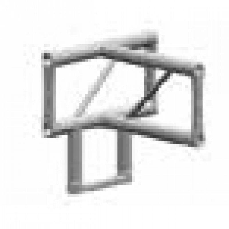 Raccordo a T 4 vie verticale ST sezione piatta 29 cm - LITEC LIT-FX30SAT4NV