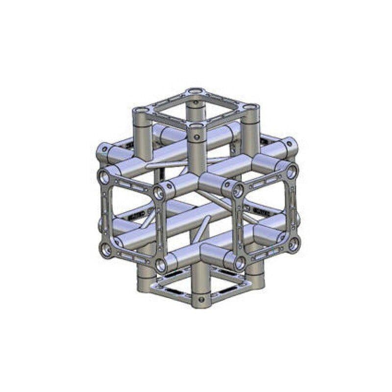 Incrocio ST sezione quadra 40cm 6 vie - LITEC LIT-QH40SAX6