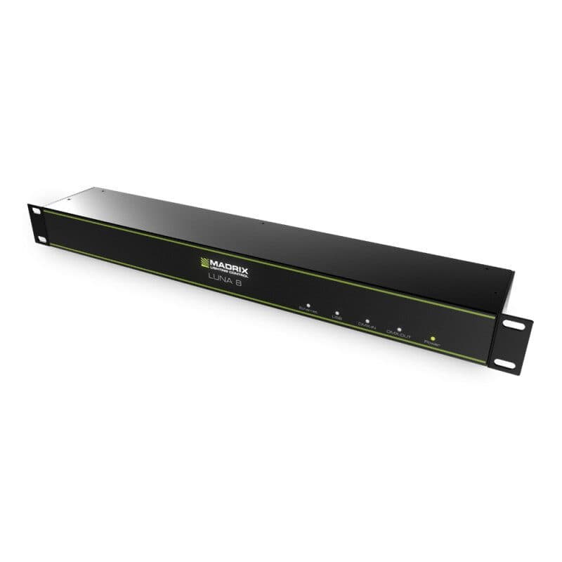 Nodo Art-Net LUNA 8, 8 DMX-OUT, 1 DMX-IN, rack 19" - MADRIX MAD-IA-HW-001008