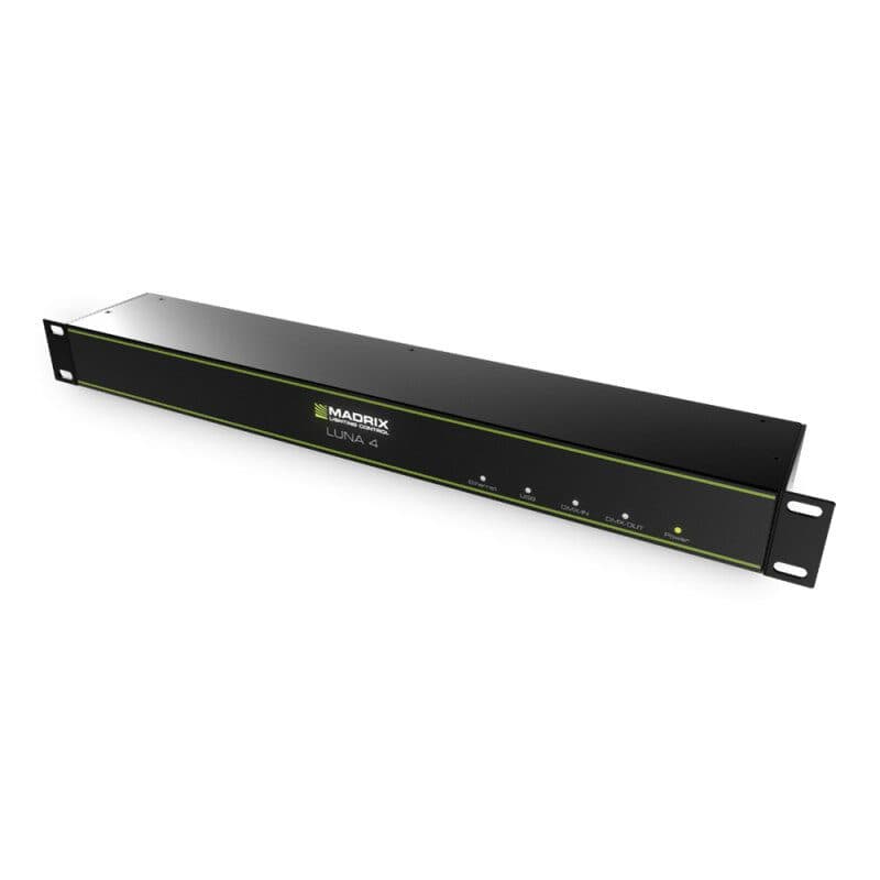 Nodo Art-Net LUNA 4, 4 DMX-OUT, 1 DMX-IN, rack 19" - MADRIX MAD-IA-HW-001014