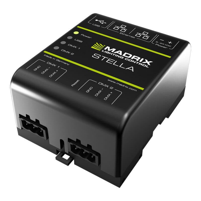 Interfaccia Art-Net/DMX guida DIN 2 universi - MADRIX MAD-IA-HW-001019