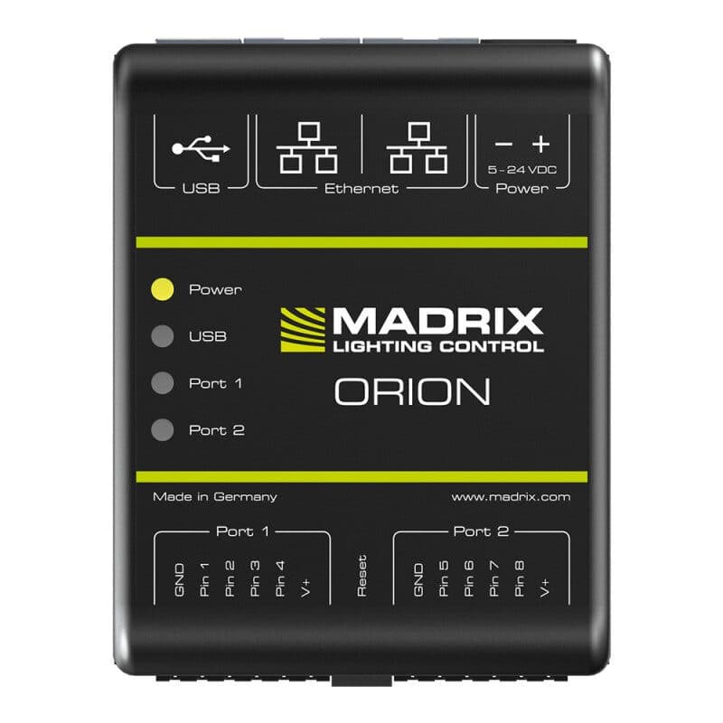 Nodo Art-Net ACN 8 ingressi analogici RDM ORION DIN - MADRIX MAD-IA-HW-001021