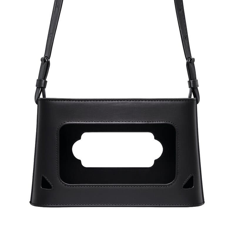 Borsa pelle nera vintage per Tiny Box D2 - MUSICCUBE MCU-6978121200330