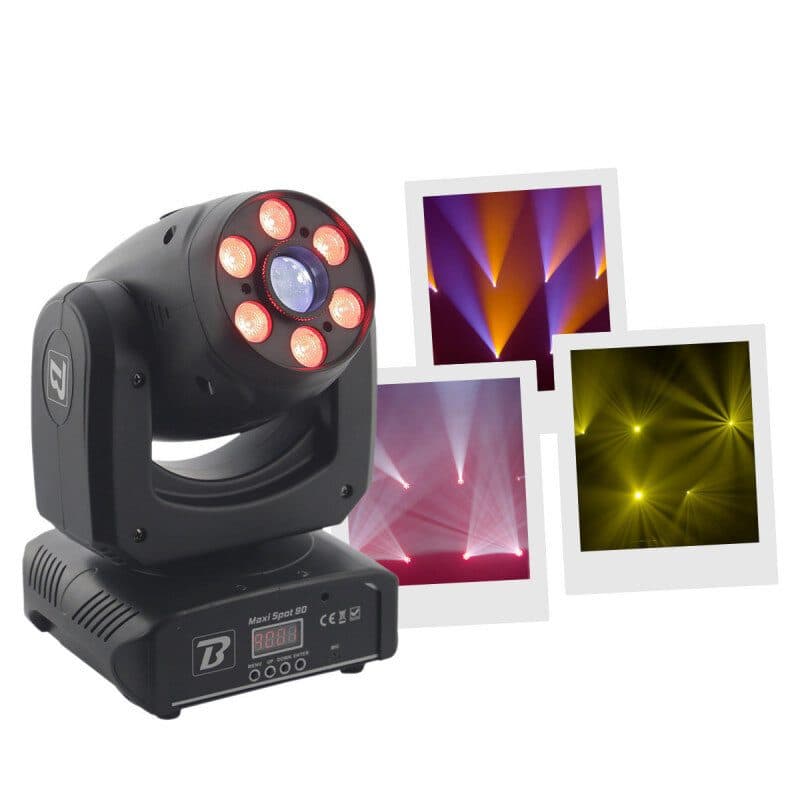 Testa mobile LED Wash Spot 2-in-1 6x10W RGBW - BOOMTONE DJ MSC-BOOMAXISPOT90