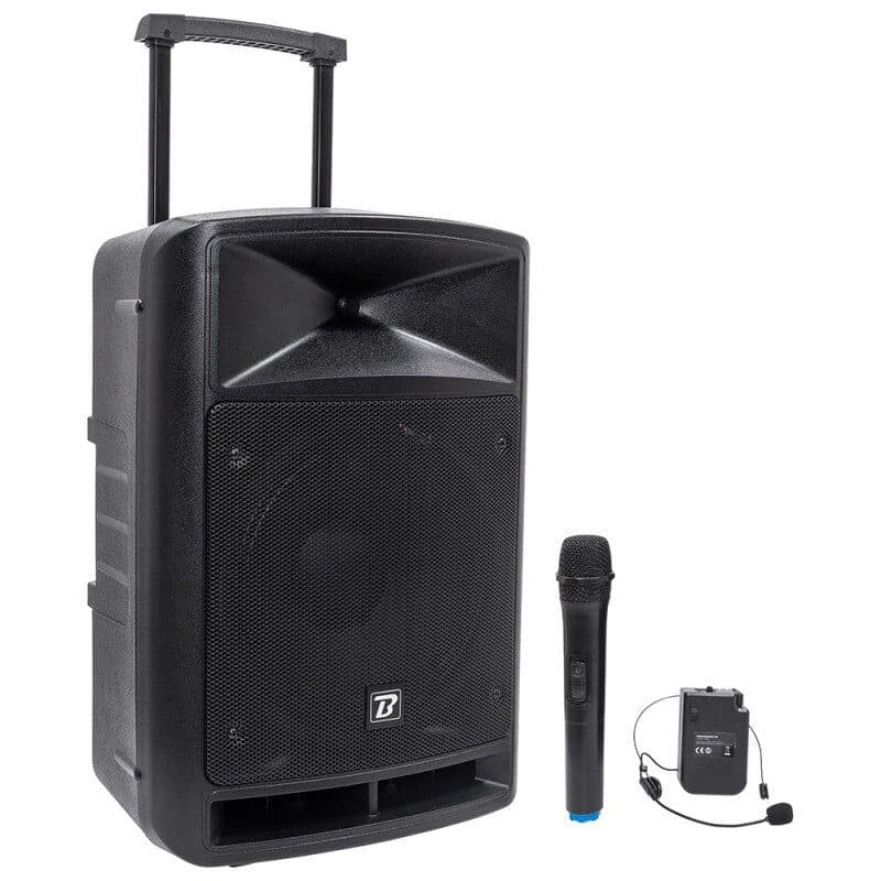 Sistema PA portatile attivo 12" 600W Bluetooth VHF - BOOMTONE DJ MSC-BOOTRAVELSOUND12VHF