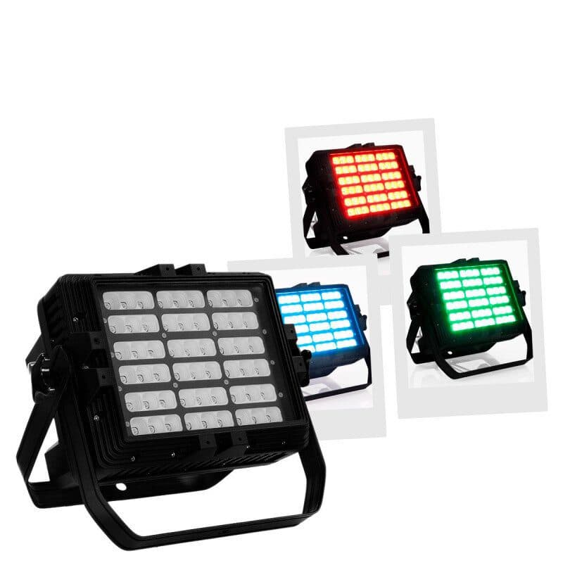Proiettore architettonico LED RGB 54x5W IP65 DMX - Evolite MSC-EVOARCHITECH270