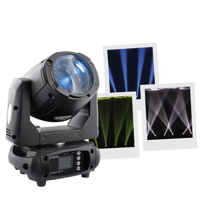 Testa mobile beam compact LED 60W 7500K - EVOLITE MSC-EVOEVOBEAM60CR