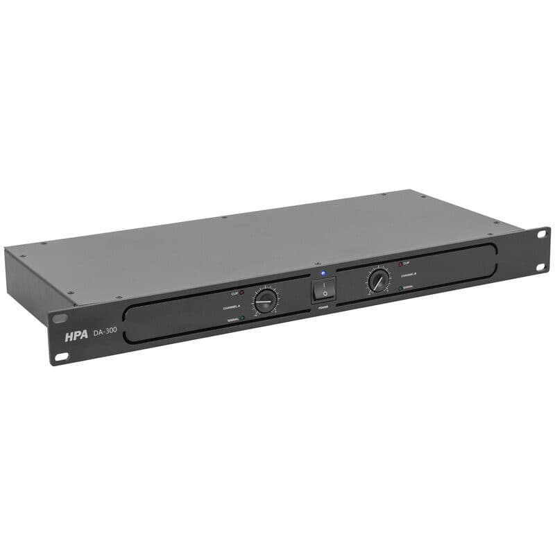 Amplificatore potenza Classe-D 1U 2x300W/4Ω 2kg - HPA MSC-HPADA300