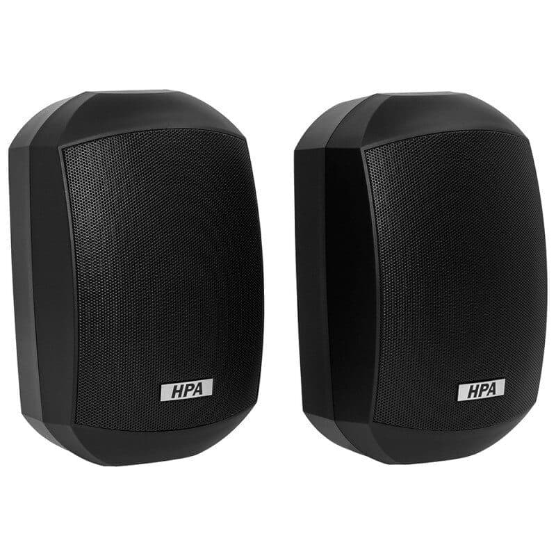 Coppia diffusori passivi 2 vie 100V IP66 nero - HPA MSC-HPAWS400BK