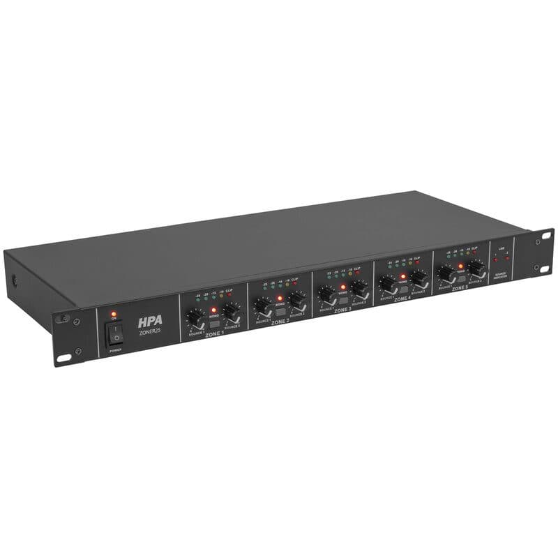 Mixer-zoner multizona 5 zone XLR bilanciato - HPA MSC-HPAZONER25