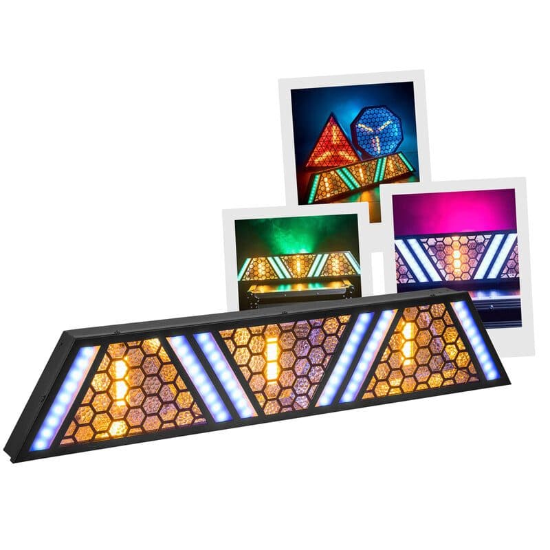 Barra LED Blinder COB ambra 50W e RGB con DMX powerCON - Mac Mah MSC-MACAMBERBAR