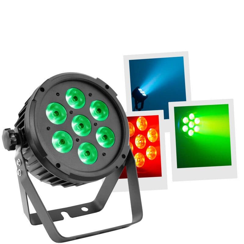 Proiettore flat PAR LED 7x12W RGBWA-UV 6-in-1 DMX - MAC MAH MSC-MACFLATPAR7X12W6IN1