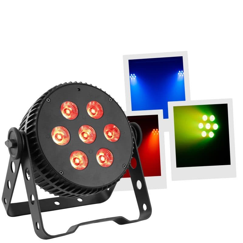 Proiettore PAR LED silenzioso 7x10W RGBW 4-in-1 DMX - MAC MAH MSC-MACSILENTPAR7X10W4IN