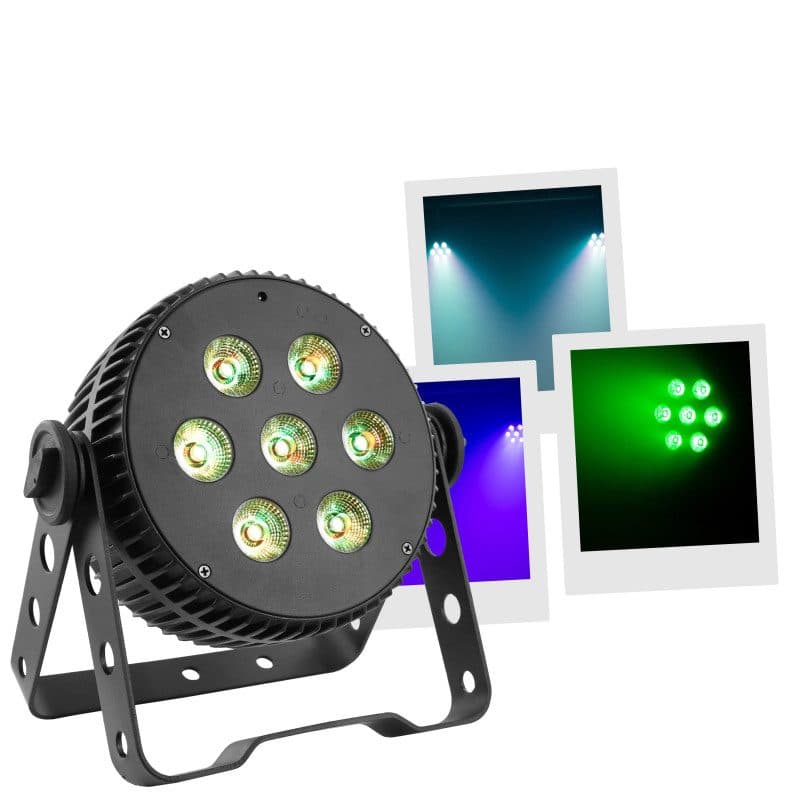 Proiettore PAR LED silenzioso 7x10W RGBWA/UV 6-in-1 DMX - MAC MAH MSC-MACSILENTPAR7X10W6IN