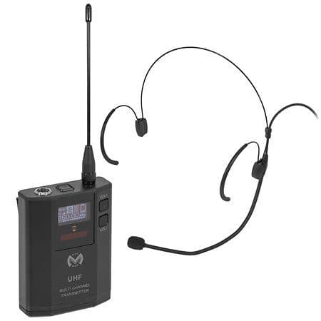 Trasmettitore bodypack UHF con microfono ad archetto cardioide - MAC MAH MSC-MACUHF1000BODYPACK