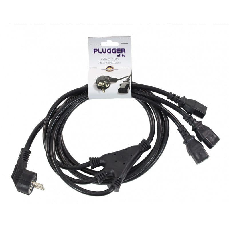 Cavo alimentazione triplo IEC PC16 3m 2,5mm² UE - PLUGGER MSC-PLU3IECEU3M00ELI