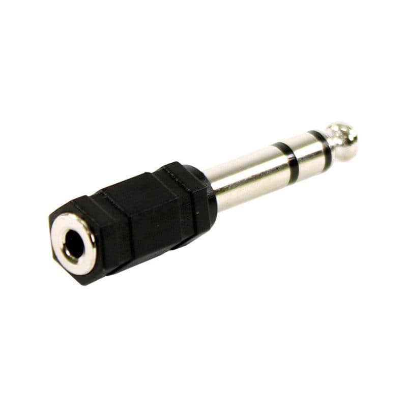 Adattatore mini-jack stereo femmina - jack stereo maschio in metallo - PLUGGER MSC-PLUADAPMFSJMSEAS