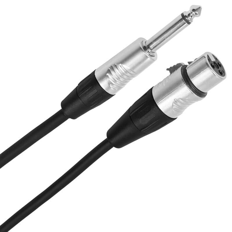 Cavo audio XLR femmina 3p - jack mono maschio, 10m - Plugger MSC-PLUCABSXF3JMM10M00TO